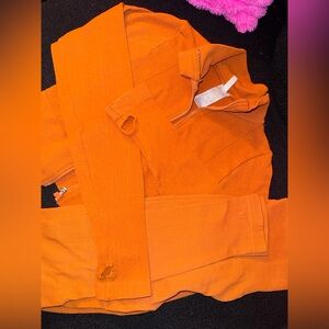 Orange Zip-Up Jacket